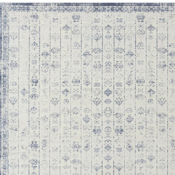 HomeRoots 5' X 7' Gray Abstract Washable Non-Skid Area Rug - Stylish, Durable, and Perfect for High-Traffic Homes 534029