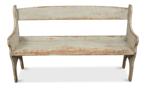 Sarreid Arlo Bench Sage - Stylish Reclaimed Pine Seating With Elegant Sage Finish For Any Home Decor Green  53403-4