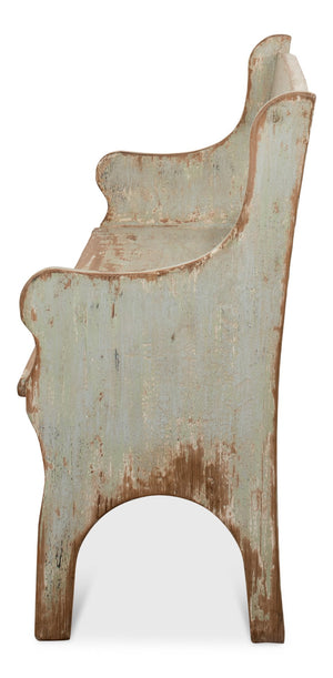 Sarreid Arlo Bench Sage - Stylish Reclaimed Pine Seating With Elegant Sage Finish For Any Home Decor Green  53403-4