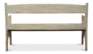 Sarreid Arlo Bench Sage - Stylish Reclaimed Pine Seating With Elegant Sage Finish For Any Home Decor Green  53403-4