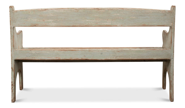 Sarreid Arlo Bench Sage - Stylish Reclaimed Pine Seating With Elegant Sage Finish For Any Home Decor Green  53403-4