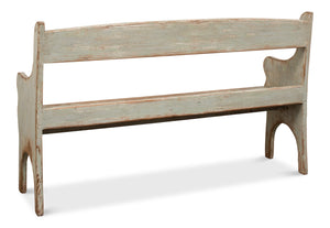 Sarreid Arlo Bench Sage - Stylish Reclaimed Pine Seating With Elegant Sage Finish For Any Home Decor Green  53403-4