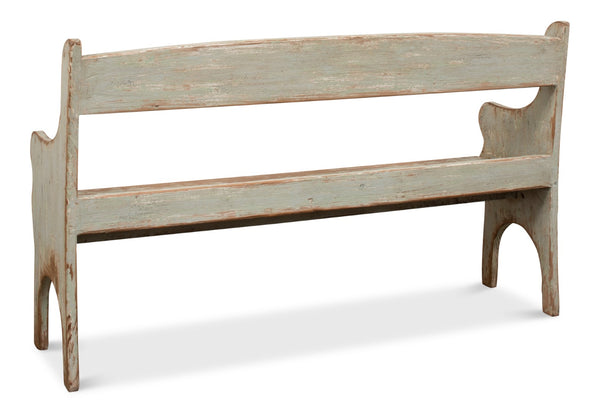 Sarreid Arlo Bench Sage - Stylish Reclaimed Pine Seating With Elegant Sage Finish For Any Home Decor Green  53403-4