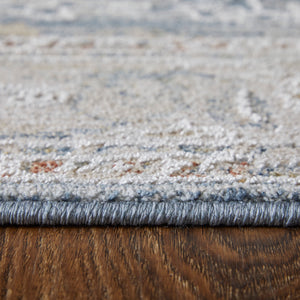 Feizy Rugs Pasha Global Charm Rug - Vibrant Polyester Ikat Design, Soft Low Pile, Stain-resistant & Kid-friendly Blue,Taupe,Ivory Polyester Pas39m4fbluivyh04