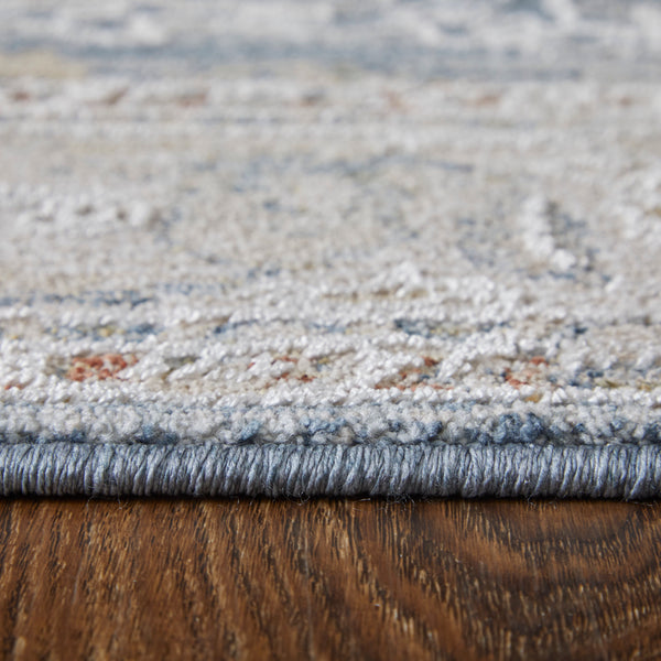 Feizy Rugs Pasha Global Charm Rug - Vibrant Polyester Ikat Design, Soft Low Pile, Stain-resistant & Kid-friendly Blue,Taupe,Ivory Polyester Pas39m4fbluivyh04