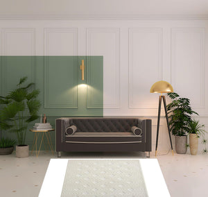 Homeroots 5' X 7' Ivory Geometric Area Rug Ivory Polypropylene 534031