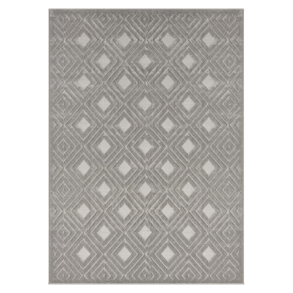 HomeRoots 8' Elegant Ivory Geometric Area Rug – Modern Design, Stain-Resistant, Durable & Easy-Care Essentials 8' X 10' 534036