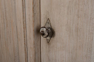 Sarreid Brooks Demilune Stone Grey - Elegant Pine Console Table With Timeless Design For Any Space Grey  53404-1
