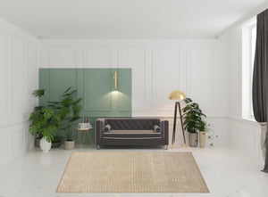 HomeRoots 8' Modern Ivory Geometric Area Rug - Durable, Stain-Resistant Design for Stylish Living Spaces 8' X 10' 534040