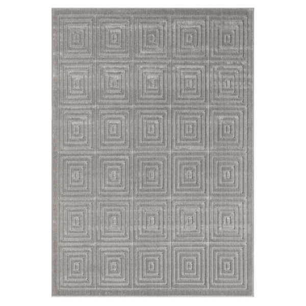 HomeRoots 8' Modern Ivory Geometric Area Rug - Durable, Stain-Resistant Design for Stylish Living Spaces 8' X 10' 534042