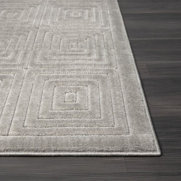 HomeRoots 8' Modern Ivory Geometric Area Rug - Durable, Stain-Resistant Design for Stylish Living Spaces 8' X 10' 534042