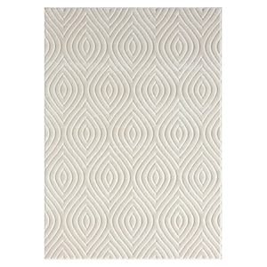 Homeroots 5' X 7' Ivory Trellis Area Rug Ivory Polypropylene 534043