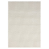 Homeroots 5' X 7' Ivory Trellis Area Rug Ivory Polypropylene 534043