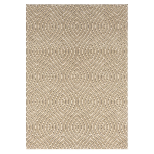 Homeroots 8' X 10' Beige Trellis Area Rug Beige Polypropylene 534046
