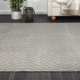 Homeroots 5' X 7' Gray Trellis Area Rug Gray Polypropylene 534047