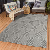 Homeroots 5' X 7' Gray Trellis Area Rug Gray Polypropylene 534047