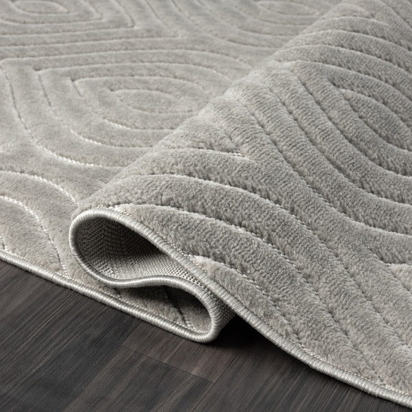 Homeroots 8' X 10' Gray Trellis Area Rug Gray Polypropylene 534048