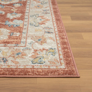 Homeroots 5' X 7' Red Abstract Area Rug Red Polypropylene 534051