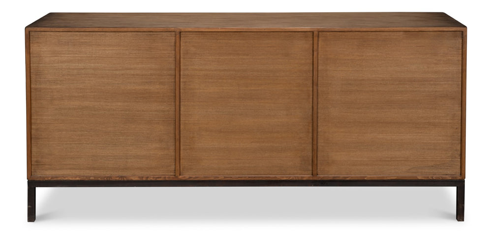 Sarreid Becket Sideboard Brown - Stylish Reclaimed Pine Design With Rich Brown Finish For Modern Homes Brown  53410-2