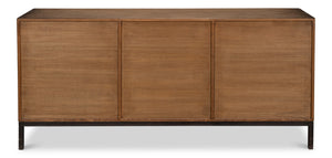 Sarreid Becket Sideboard Brown - Stylish Reclaimed Pine Design With Rich Brown Finish For Modern Homes Brown  53410-2