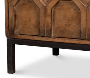 Sarreid Becket Sideboard Brown - Stylish Reclaimed Pine Design With Rich Brown Finish For Modern Homes Brown  53410-2