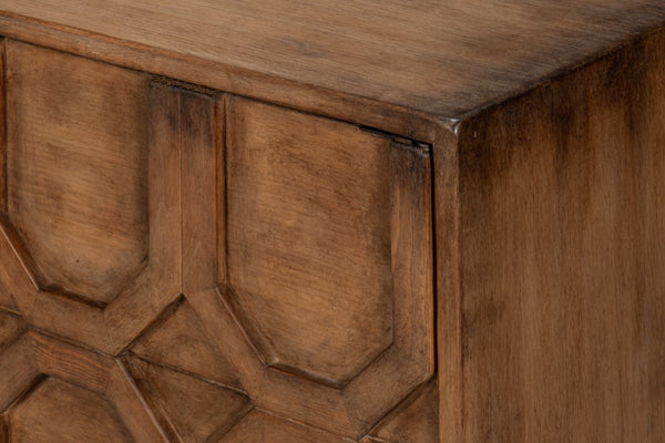 Sarreid Becket Sideboard Brown - Stylish Reclaimed Pine Design With Rich Brown Finish For Modern Homes Brown  53410-2