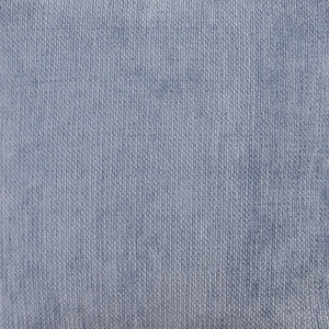 Homeroots 18" Blue Chenille Cube Pouf Ottoman Blue  534106