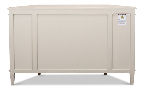 Sarreid Wrenn Credenza In Stone Grey - Stylish Reclaimed Pine Storage Solution For Modern Interiors Grey  53411-1