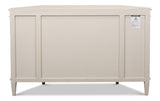 Sarreid Wrenn Credenza In Stone Grey - Stylish Reclaimed Pine Storage Solution For Modern Interiors Grey  53411-1