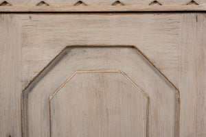 Sarreid Wrenn Credenza In Stone Grey - Stylish Reclaimed Pine Storage Solution For Modern Interiors Grey  53411-1