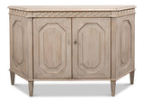 Sarreid Wrenn Credenza In Stone Grey - Stylish Reclaimed Pine Storage Solution For Modern Interiors Grey  53411-1