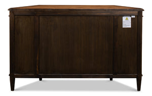 Sarreid Wrenn Credenza Brown - Rustic Reclaimed Pine Storage Solution For Your Home Office Or Living Space Brown  53411-2