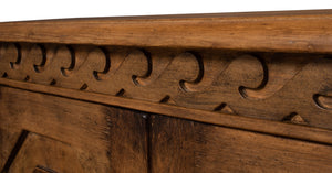 Sarreid Wrenn Credenza Brown - Rustic Reclaimed Pine Storage Solution For Your Home Office Or Living Space Brown  53411-2