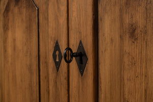 Sarreid Wrenn Credenza Brown - Rustic Reclaimed Pine Storage Solution For Your Home Office Or Living Space Brown  53411-2