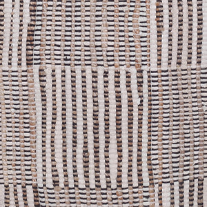 Homeroots 18" Brown Cotton Cube Geometric Pouf Ottoman   534112