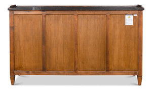 Sarreid Madigan Sideboard: Elegant Antique Black Finish With Reclaimed Wood For Timeless Home Style Black  53412-5