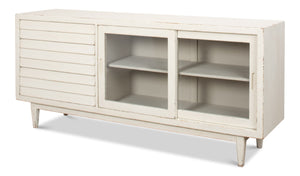 Sarreid Reese Sideboard In Antique White - Elegant Pine Storage Solution For Stylish Home Décor White  53416-3