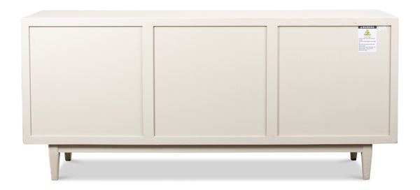 Sarreid Reese Sideboard In Antique White - Elegant Pine Storage Solution For Stylish Home Décor White  53416-3