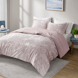 Intelligent Design Mira Glam/Luxury Crushed Velvet Sherpa Reversible Comforter Set ID10-2270 Lavender