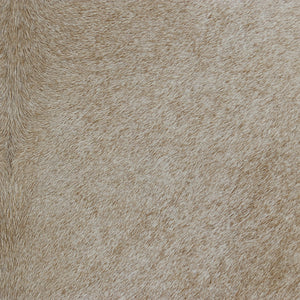 Homeroots 20" X 20" Beige And Ivory Striped Faux Leather Zippered Pillow   534306