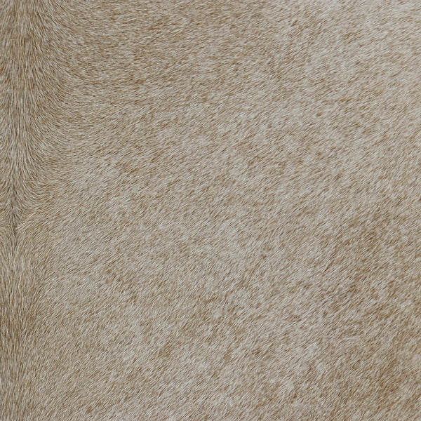 Homeroots 20" X 20" Beige And Ivory Striped Faux Leather Zippered Pillow   534306