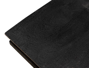 Sarreid Hardy Inverted Obelisk Table - Stunning Wire Brushed Wheat Finish With Acacia & Iron Elements Tan  53430