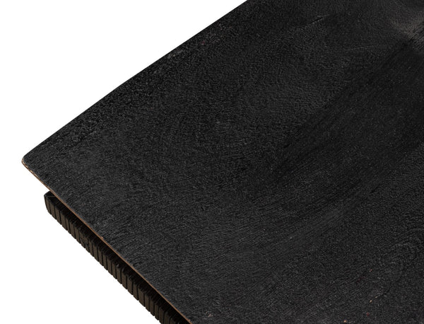 Sarreid Hardy Inverted Obelisk Table - Stunning Wire Brushed Wheat Finish With Acacia & Iron Elements Tan  53430