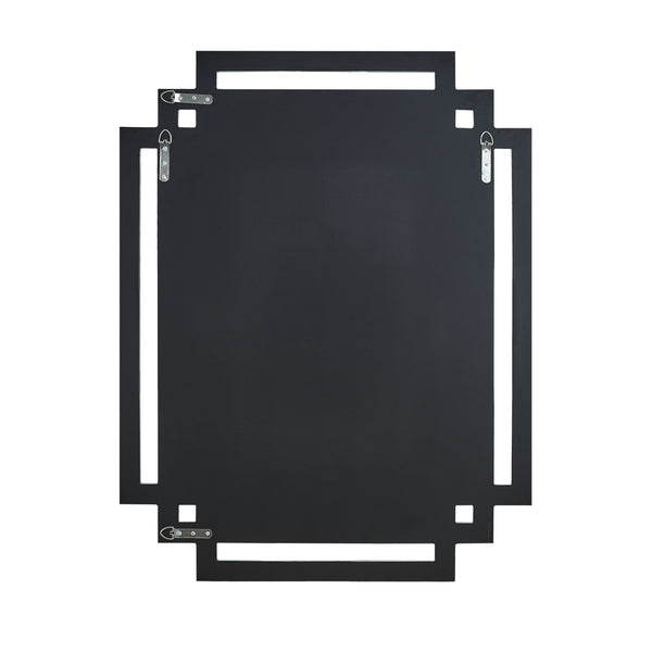 Homeroots 35" Clear Unframed Art Deco Accent Mirror  Glass 534353