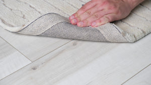 Homeroots 5' X 8' Beige And Gray Abstract Power Loom Distressed Non Skid Area Rug  Polyester 534397