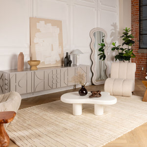 Homeroots 7' X 10' Beige And Gray Abstract Power Loom Distressed Non Skid Area Rug  Polyester 534398