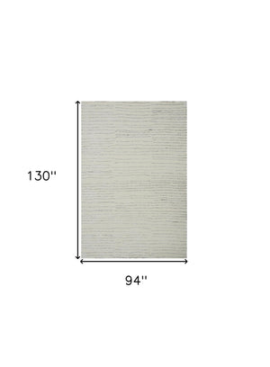 Homeroots 8' X 11' Beige And Gray Abstract Power Loom Distressed Area Rug  Polyester 534399