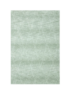 Homeroots 5' X 8' Green And Ivory Geometric Power Loom Distressed Non Skid Area Rug  Polyester 534400