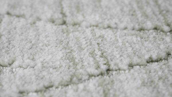 Homeroots 7' X 10' Green And Ivory Geometric Power Loom Distressed Non Skid Area Rug  Polyester 534401