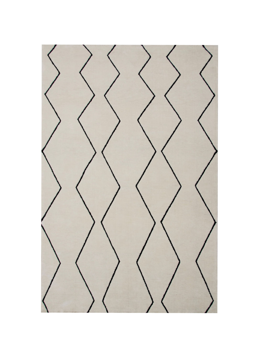 Homeroots 7' X 10' Beige And Black Geometric Power Loom Distressed Non Skid Area Rug  Polyester 534404